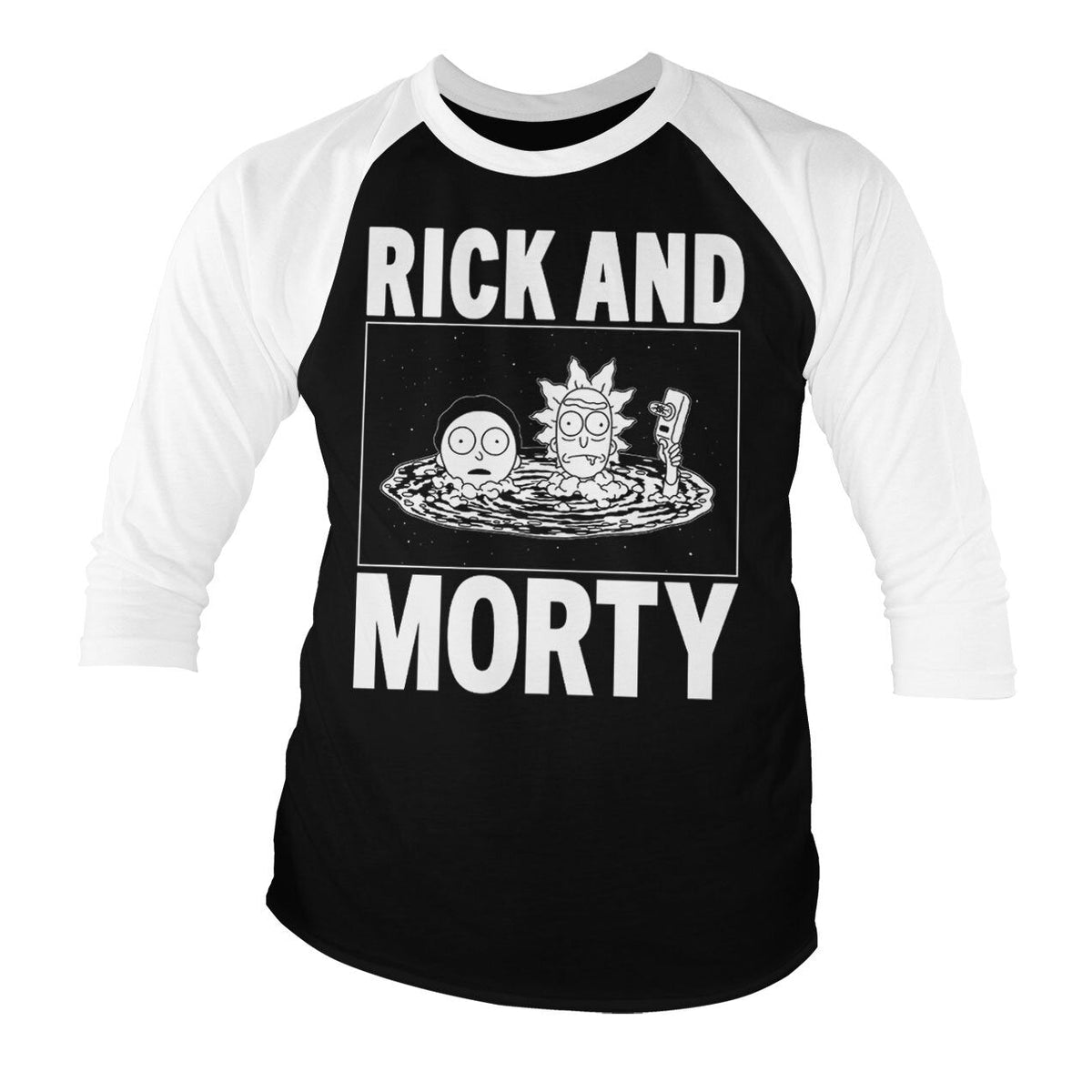 Rick And Morty Baseball 3/4 Sleeve Tee – T-shirt baseball manches 3/4