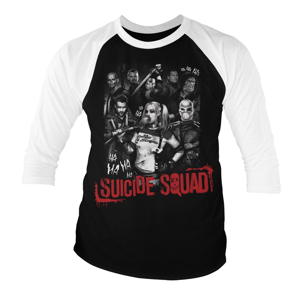 Suicide Squad Baseball 3/4 Sleeve Tee – T-shirt baseball manches 3/4
