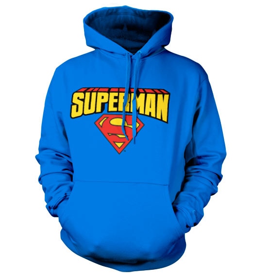Superman Blockletter Logo Hoodie – Sweat à capuche