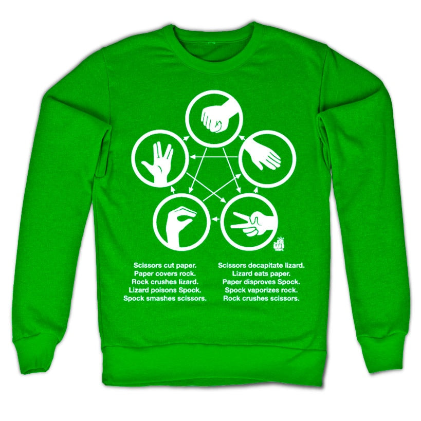 Sheldons Rock-Paper-Scissors-Lizard Game Sweatshirt – Sweat