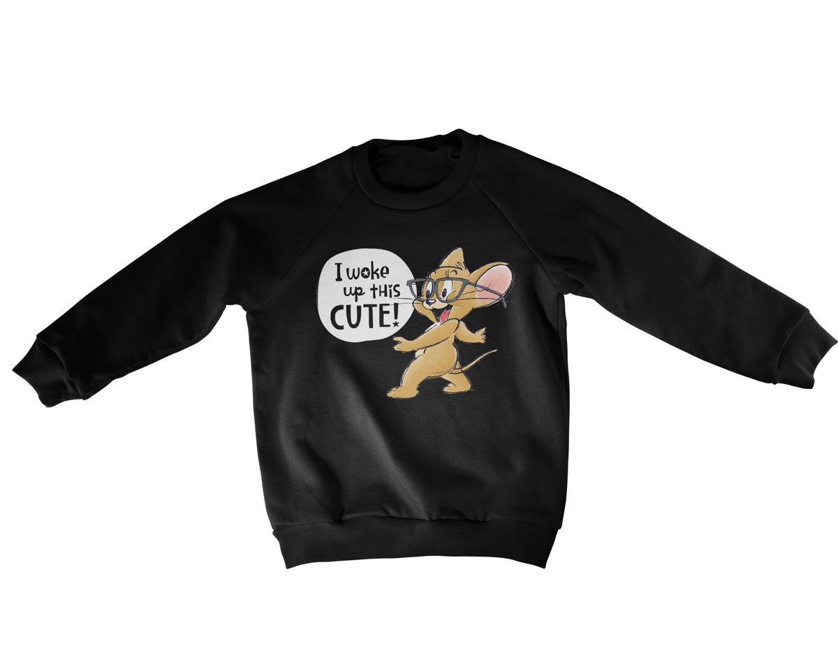 Tom et Jerry - Jerry - I Woke Up This Cute Kids Sweatshirt – Sweat enfant