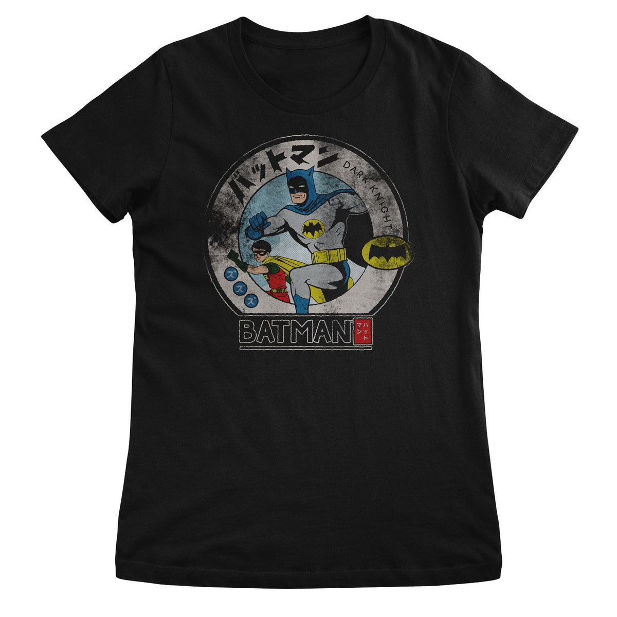 Batman & Robin Japanese Dark Knight Girly Tee – T-shirt femme