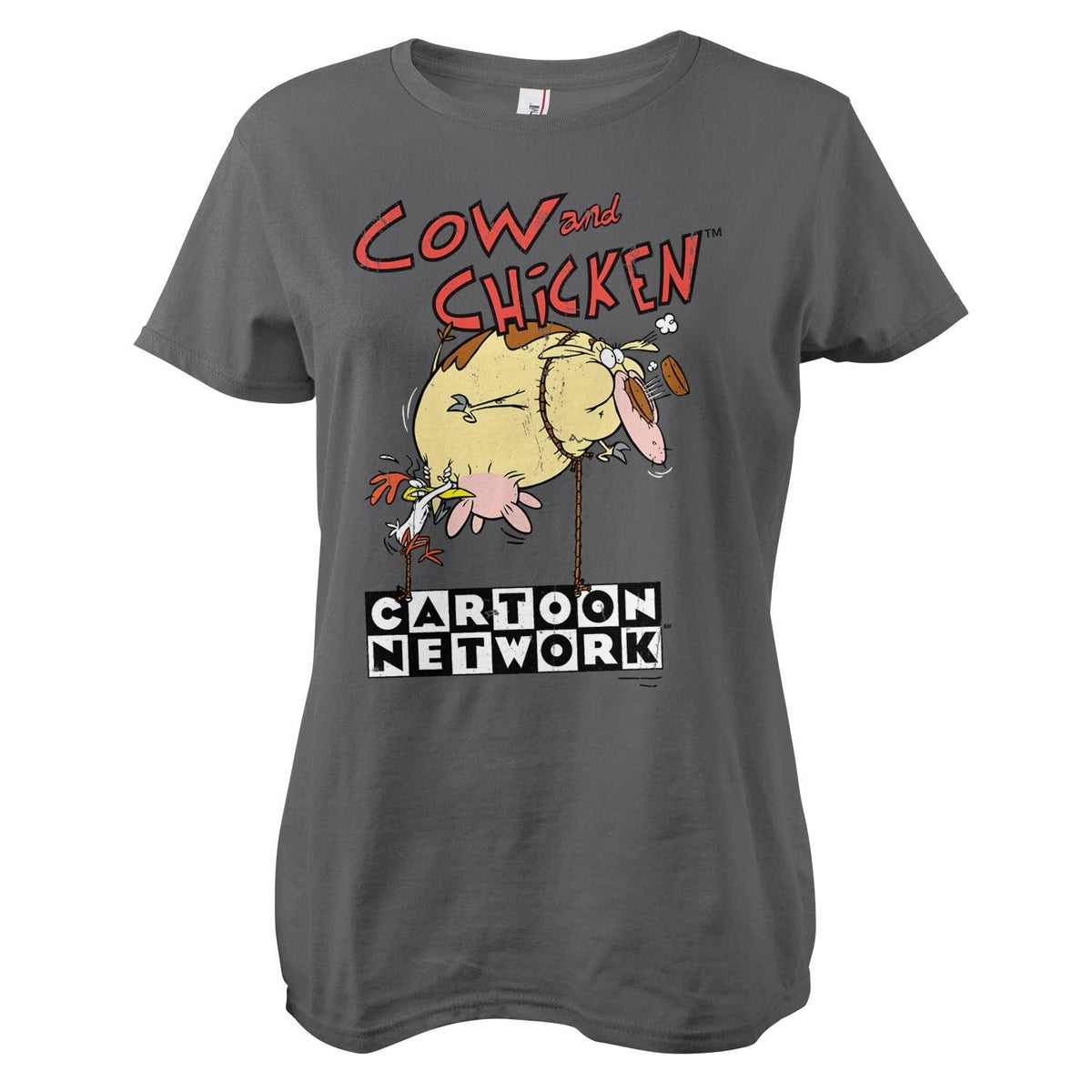 Cow and Chicken (Vache et Poulet) Balloon Girly Tee – T-shirt femme