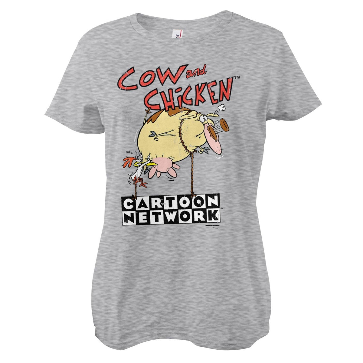Cow and Chicken (Vache et Poulet) Balloon Girly Tee – T-shirt femme