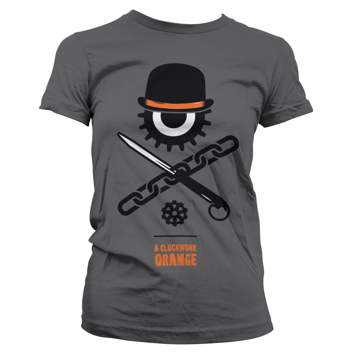 Clockwork Orange (Orange mécanique) Bowler Eye Girly Tee – T-shirt femme