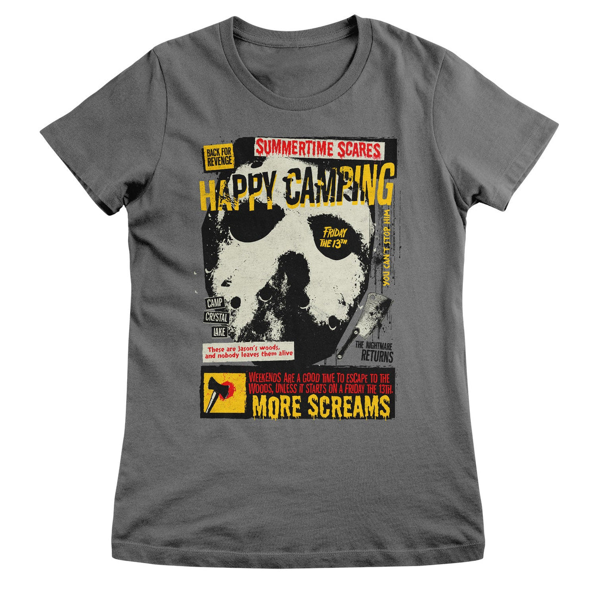 Friday The 13th (Vendredi 13) - Happy Camping Girly Tee – T-shirt femme
