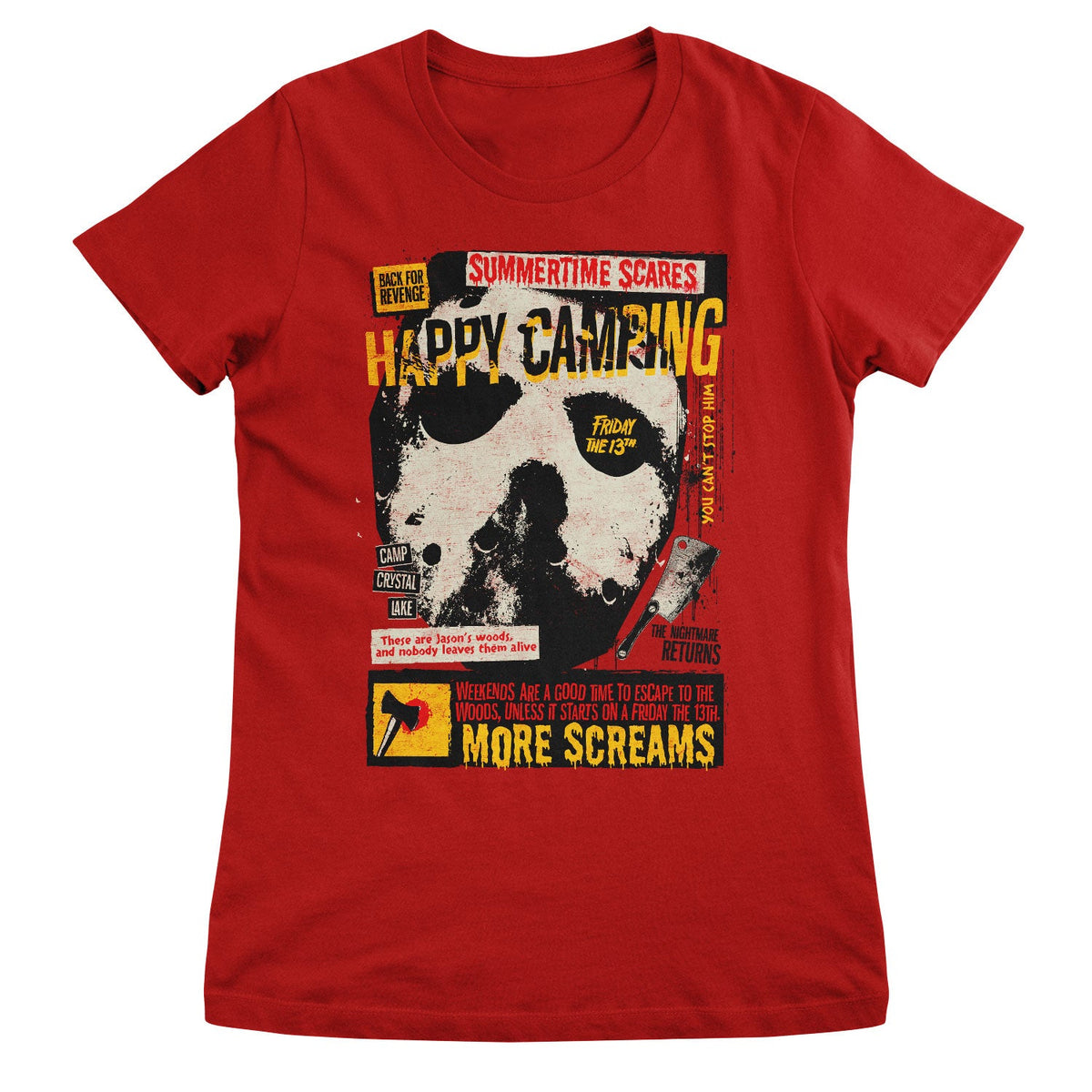 Friday The 13th (Vendredi 13) - Happy Camping Girly Tee – T-shirt femme