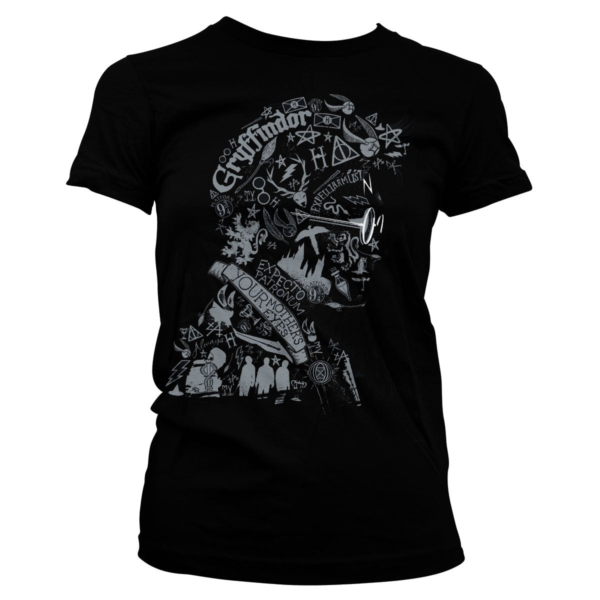 Harry Potter Wordings and Symbols Girly Tee – T-shirt femme