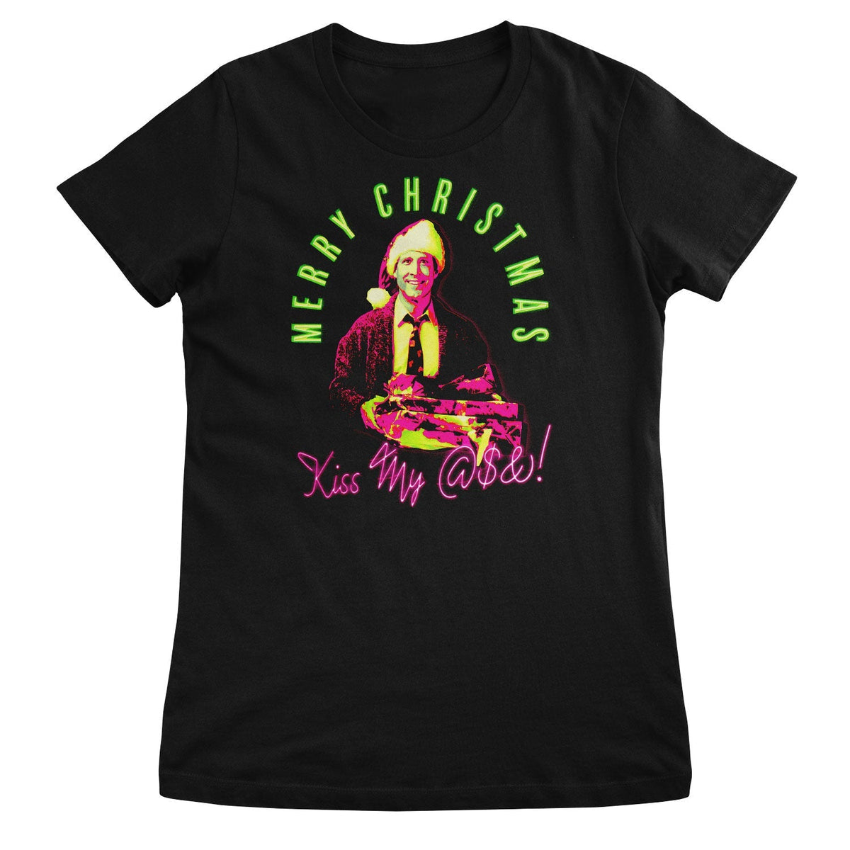 Le Sapin a les boules - Merry Christmas - Kiss My @$&! Girly Tee – T-shirt femme