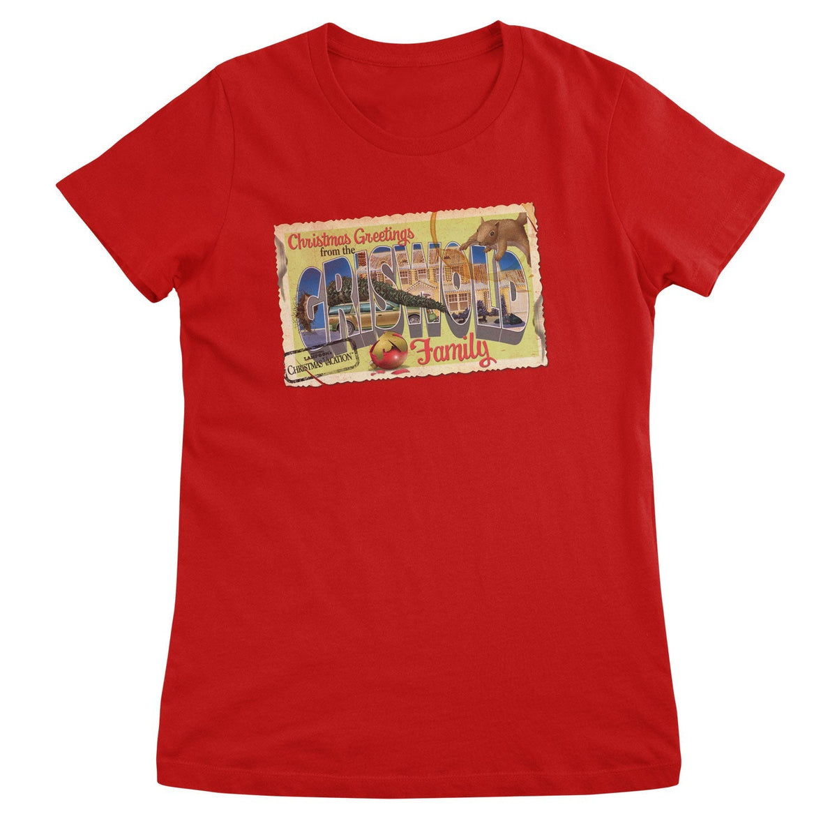 Le Sapin a les boules - Christmas Greeting From The Griswold Family Girly Tee – T-shirt femme