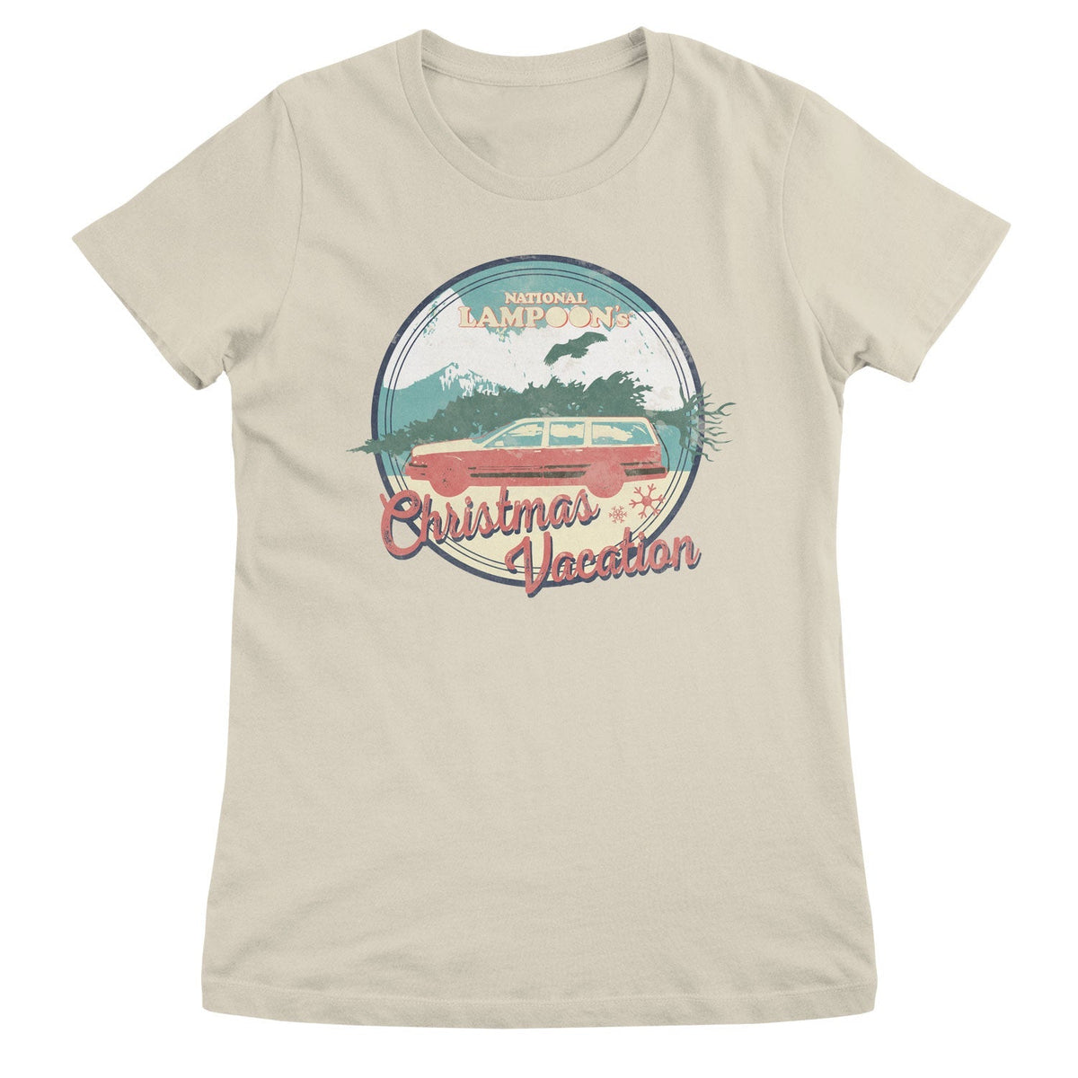 Lampoon's Christmas (Le Sapin a les boules) Vintage Patch Girly Tee – T-shirt femme