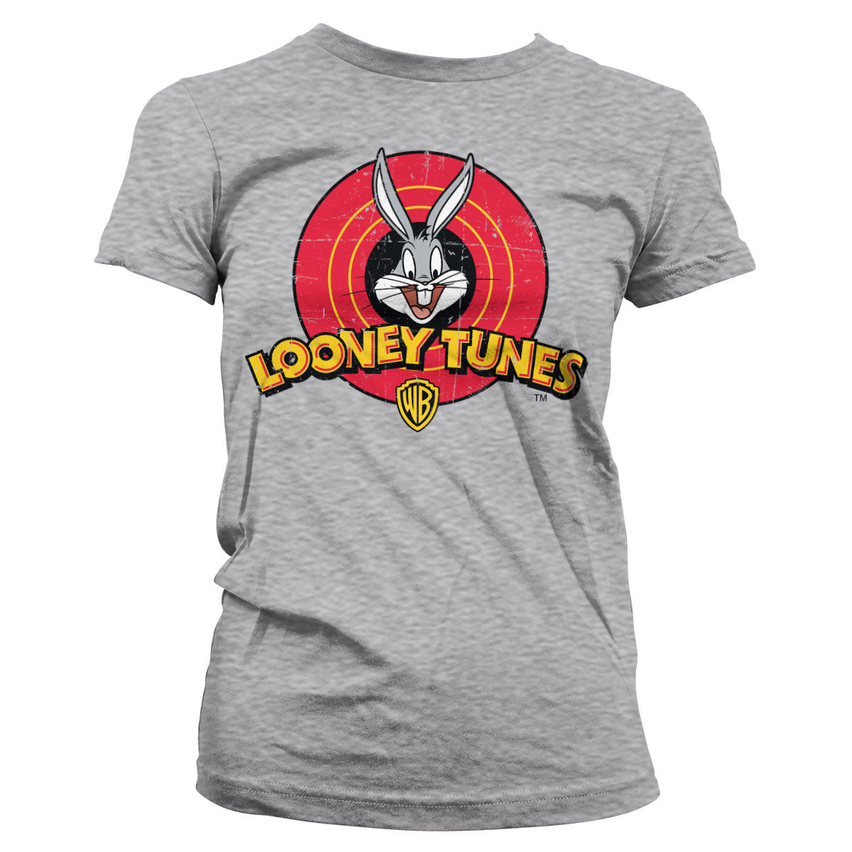 Looney Tunes Distressed Logo Girly Tee – T-shirt femme