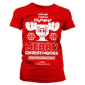 Bonjour les vacances - Merry Christmoose Girly Tee – T-shirt femme