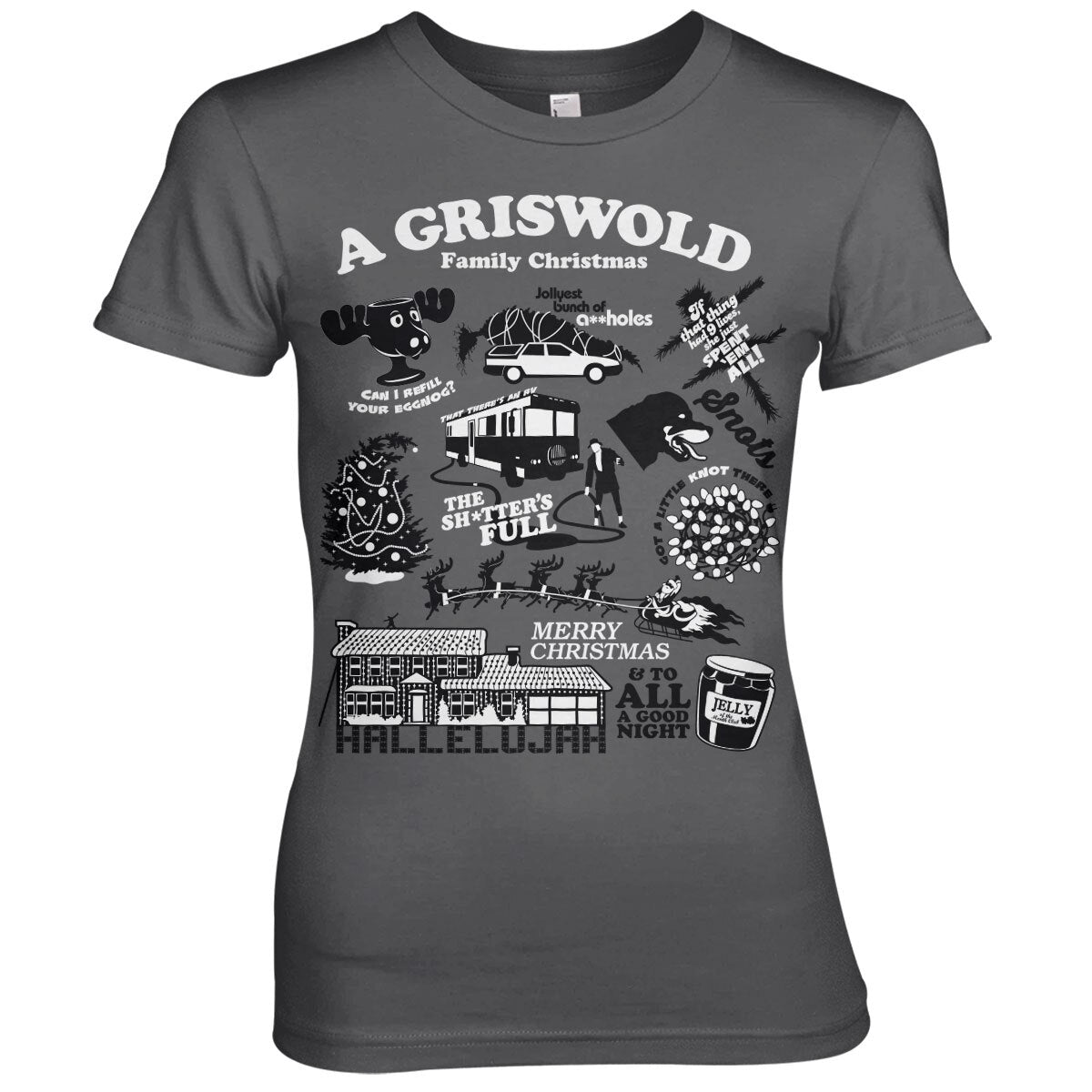 Bonjour les vacances - National Lampoon's Christmas Icons Girly Tee – T-shirt femme
