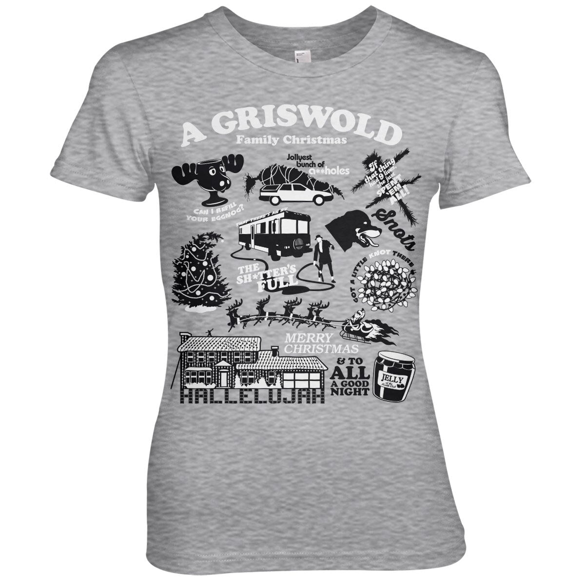 Bonjour les vacances - National Lampoon's Christmas Icons Girly Tee – T-shirt femme