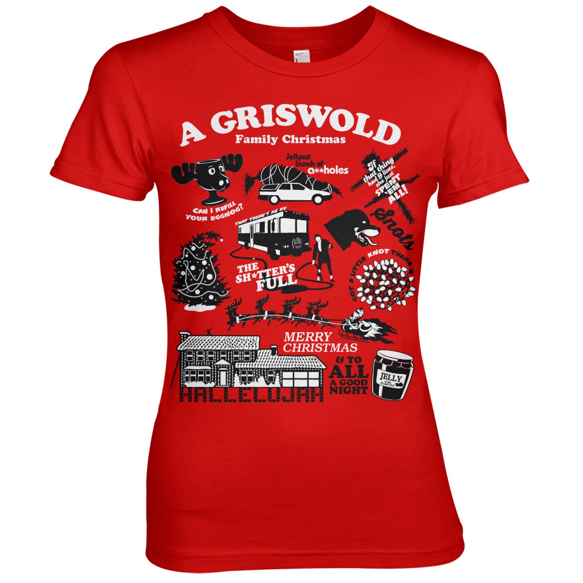 Bonjour les vacances - National Lampoon's Christmas Icons Girly Tee – T-shirt femme