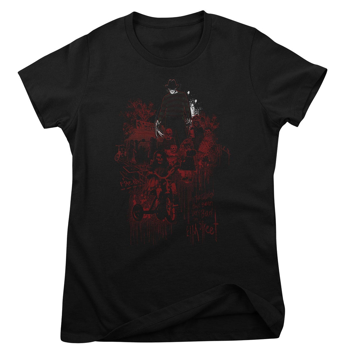 Les Griffes de la nuit - Bad Children On Elm Street Girly Tee – T-shirt femme