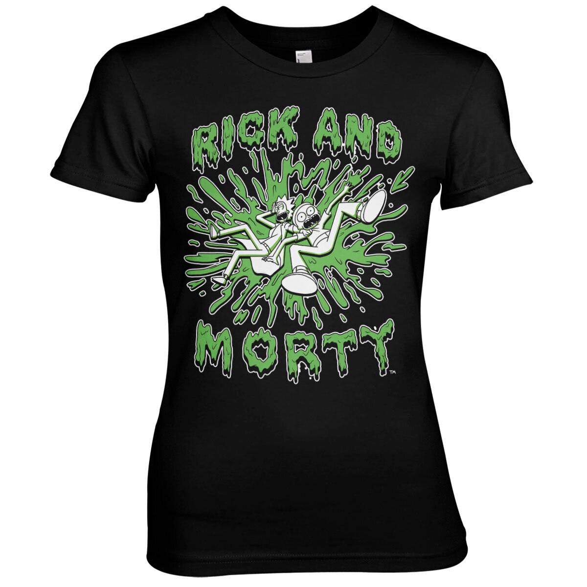 Rick And Morty Splash Girly Tee – T-shirt femme
