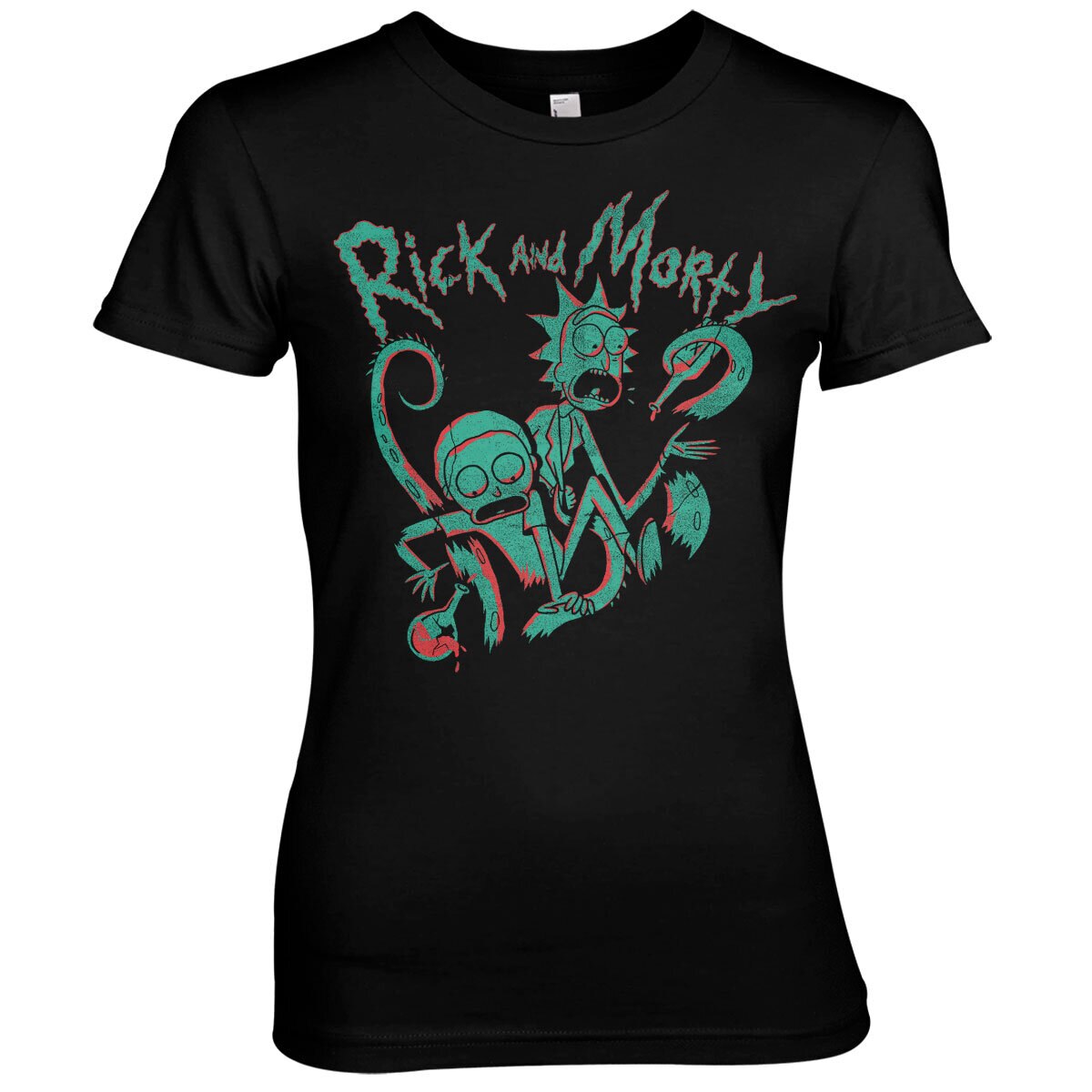 Rick And Morty Duotone Girly Tee – T-shirt femme