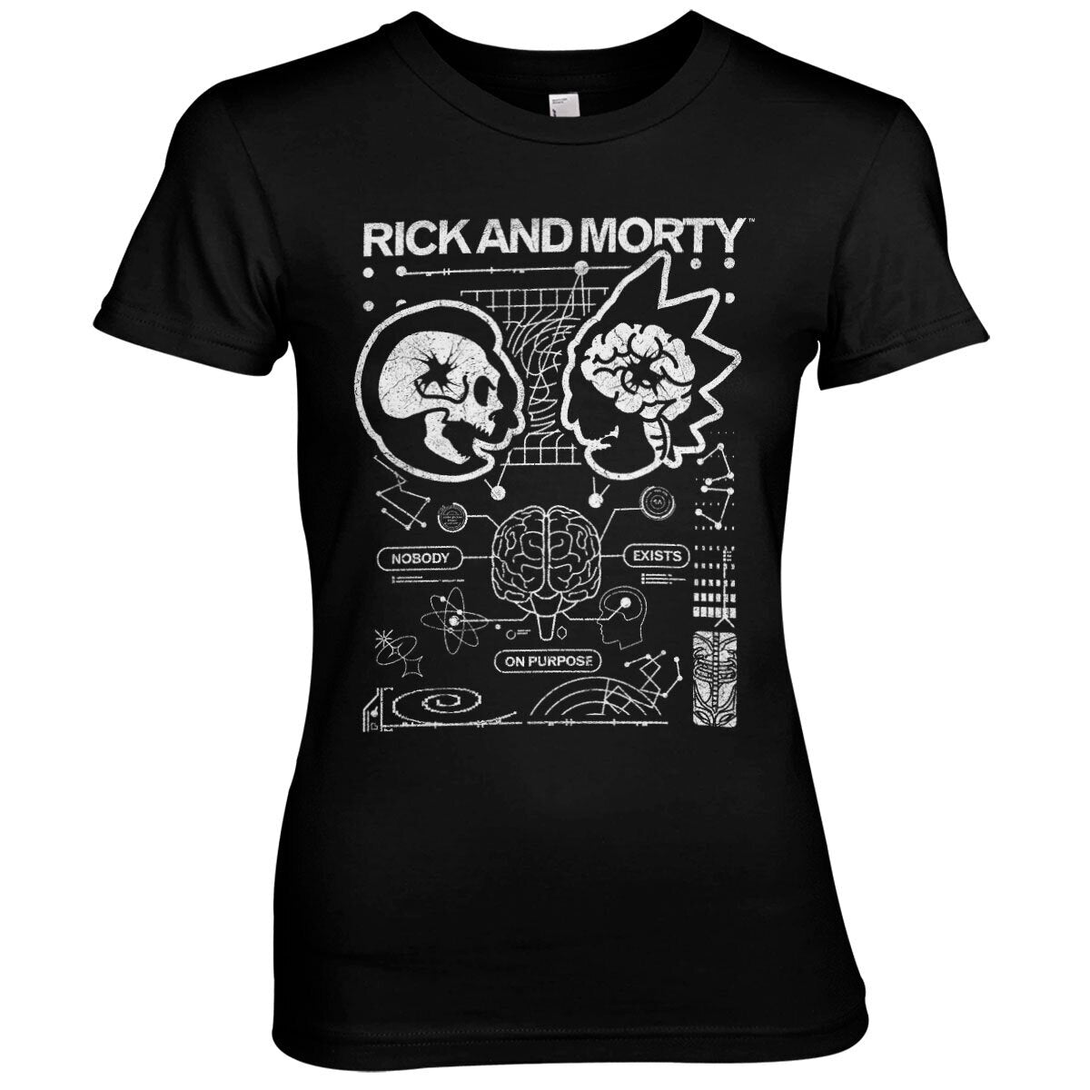 Rick and Morty - Nobody Exists On Purpose Girly Tee – T-shirt femme