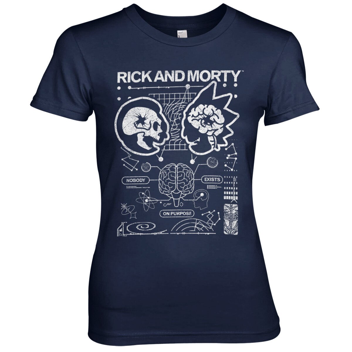 Rick and Morty - Nobody Exists On Purpose Girly Tee – T-shirt femme