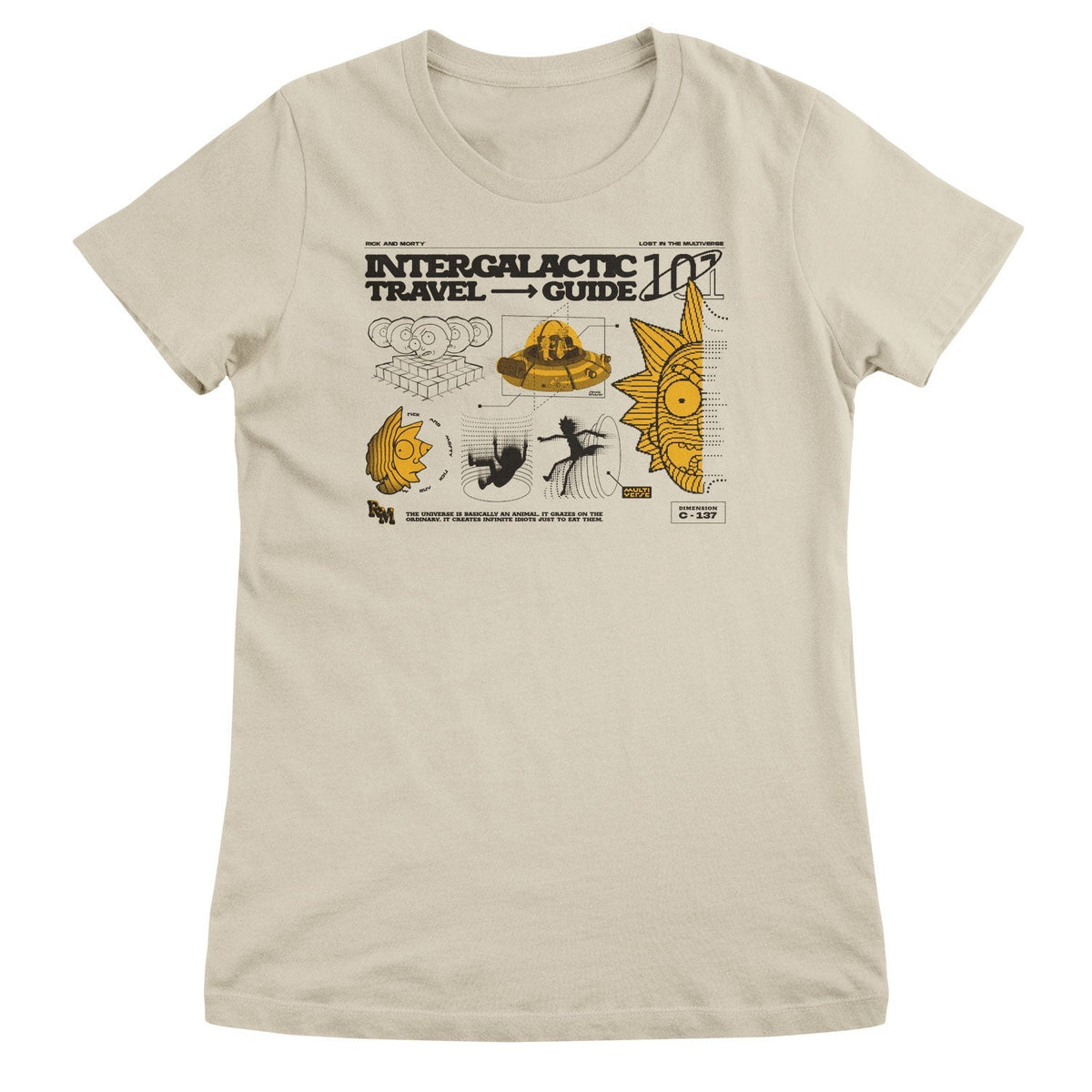 Intergalactic Travel Guide Girly Tee – T-shirt femme