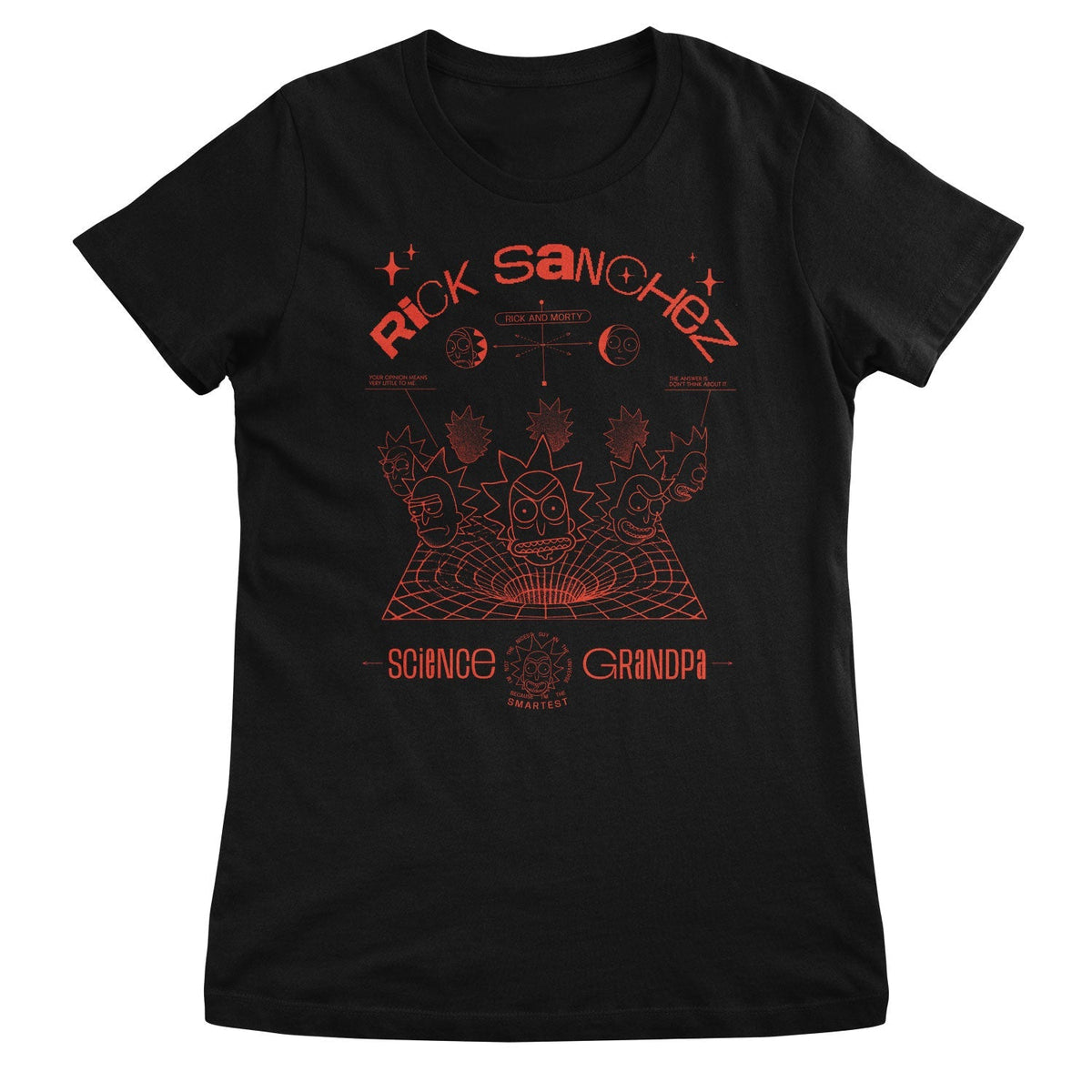Rick Sanches Science Grandpa Girly Tee – T-shirt femme