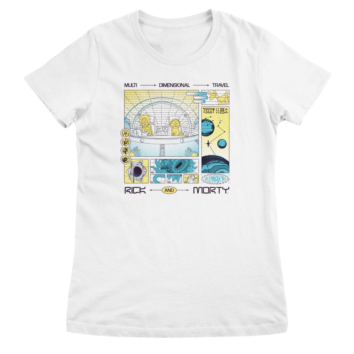 Multi Dimensional Travel Girly Tee – T-shirt femme