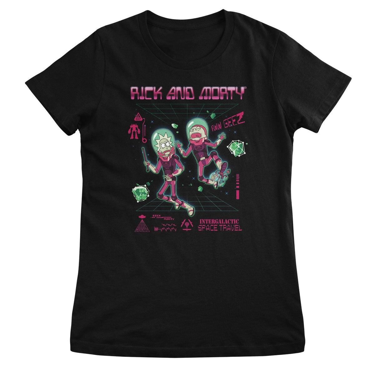 Intergalactic Space Travel Girly Tee – T-shirt femme