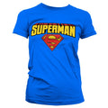 Superman Blockletter Logo Girly T-Shirt – T-shirt femme
