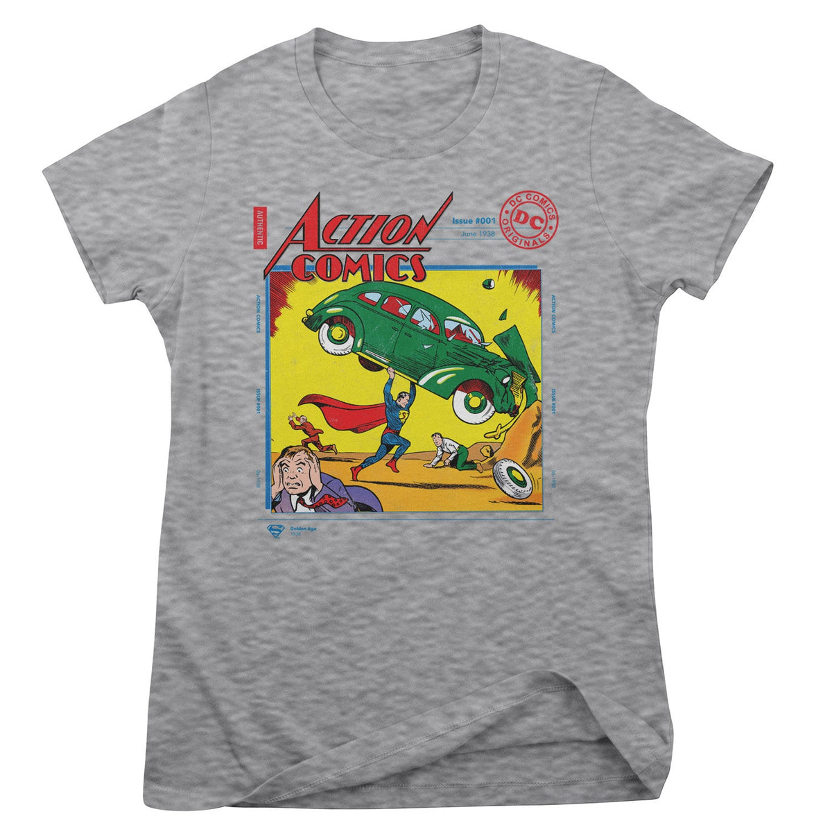 Superman in Action Comics Issue 001 Girly Tee – T-shirt femme
