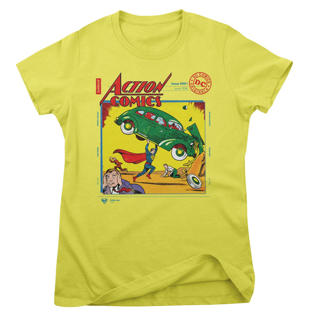 Superman in Action Comics Issue 001 Girly Tee – T-shirt femme