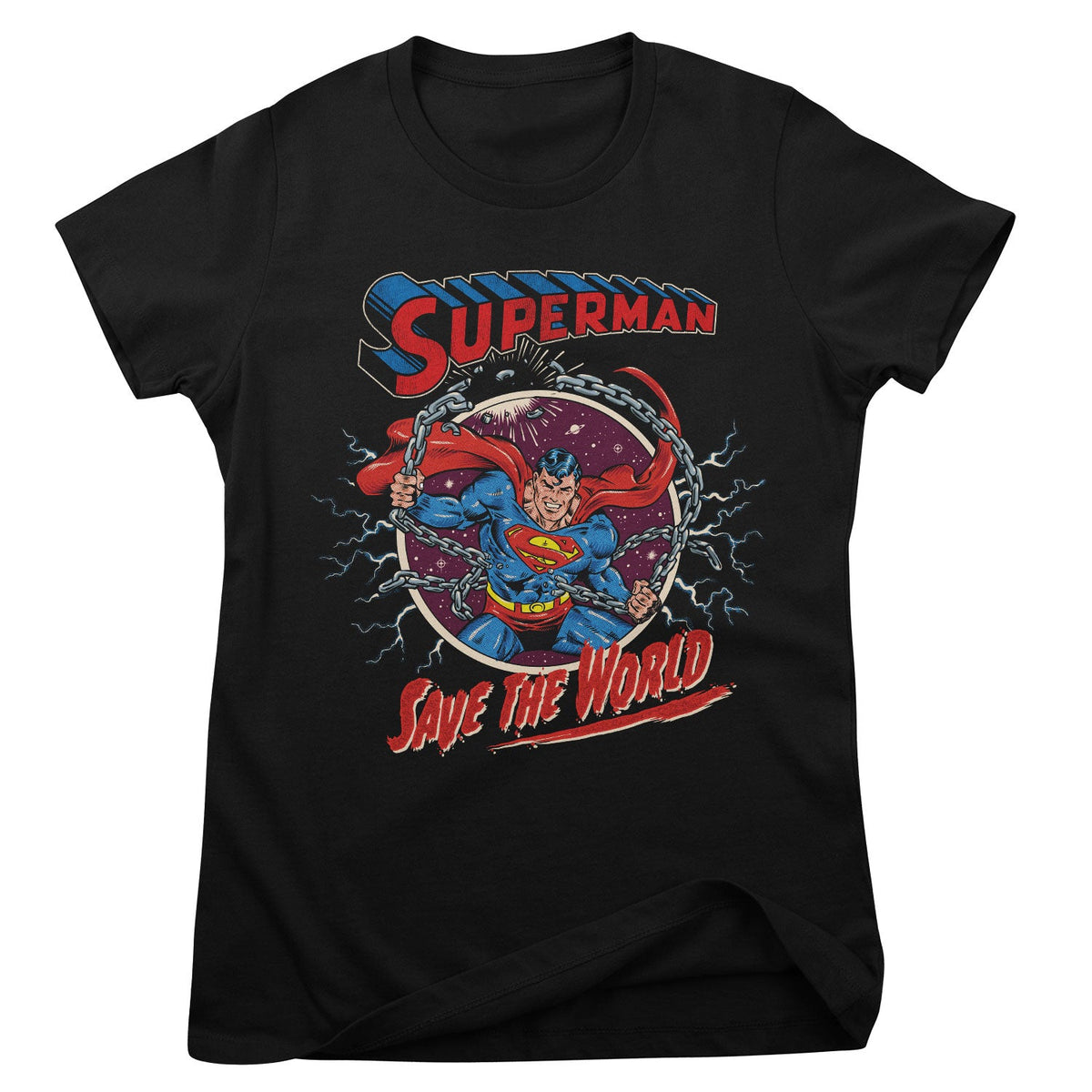 Superman - Save The World Girly Tee – T-shirt femme