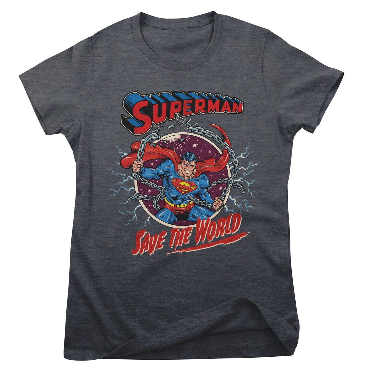 Superman - Save The World Girly Tee – T-shirt femme