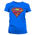 Superman Washed Shield Girly T-Shirt – T-shirt femme