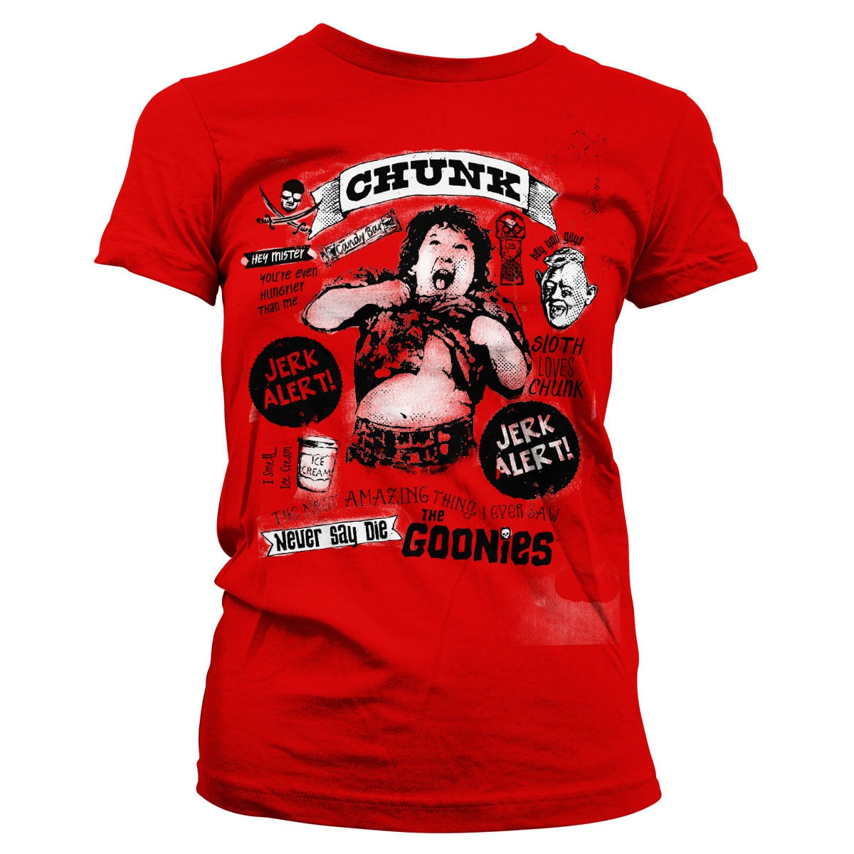 Goonies (Les Goonies) - Chunk Jerk Alert Girly Tee – T-shirt femme