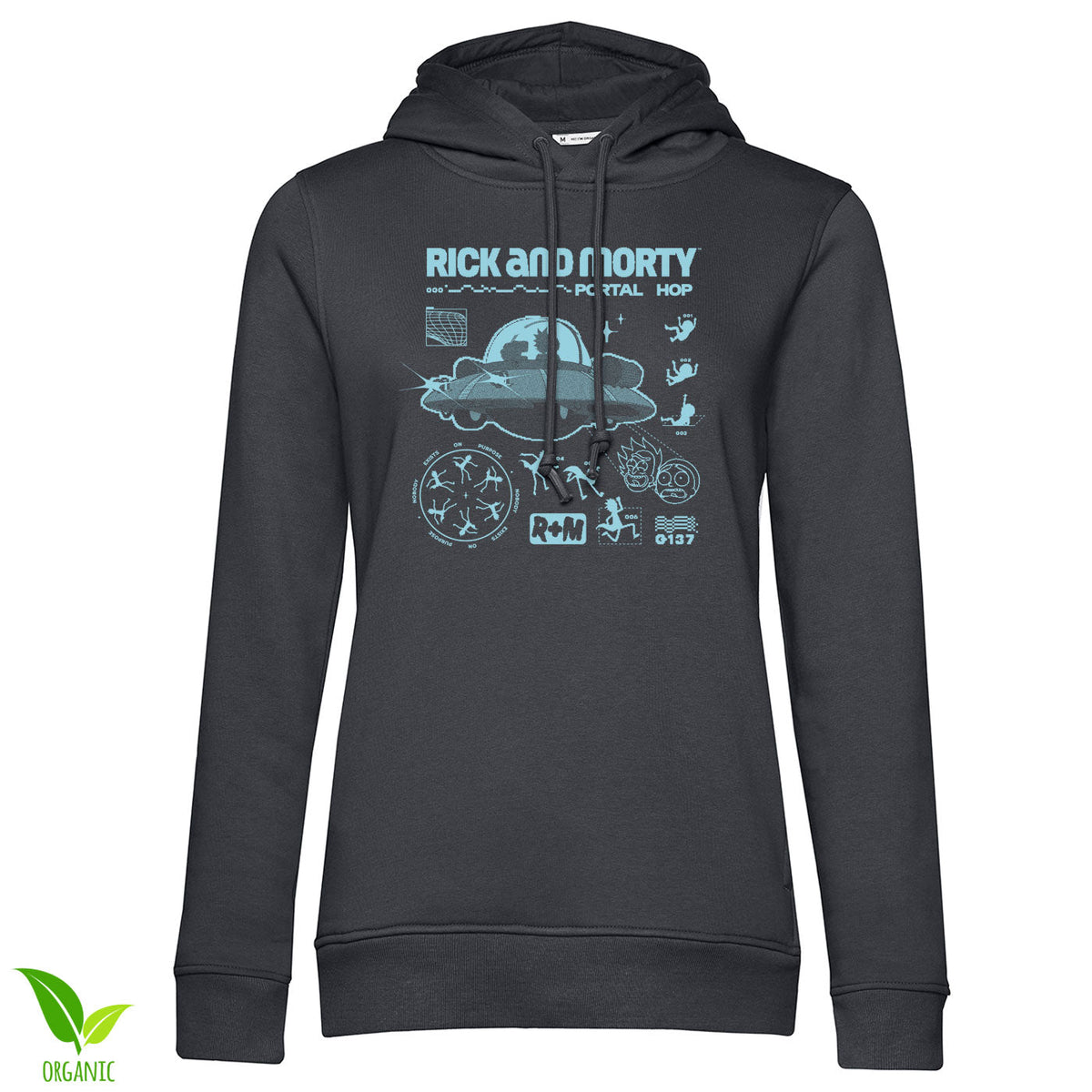Rick And Morty - Portal Hop Girly Hoodie – Sweat à capuche femme