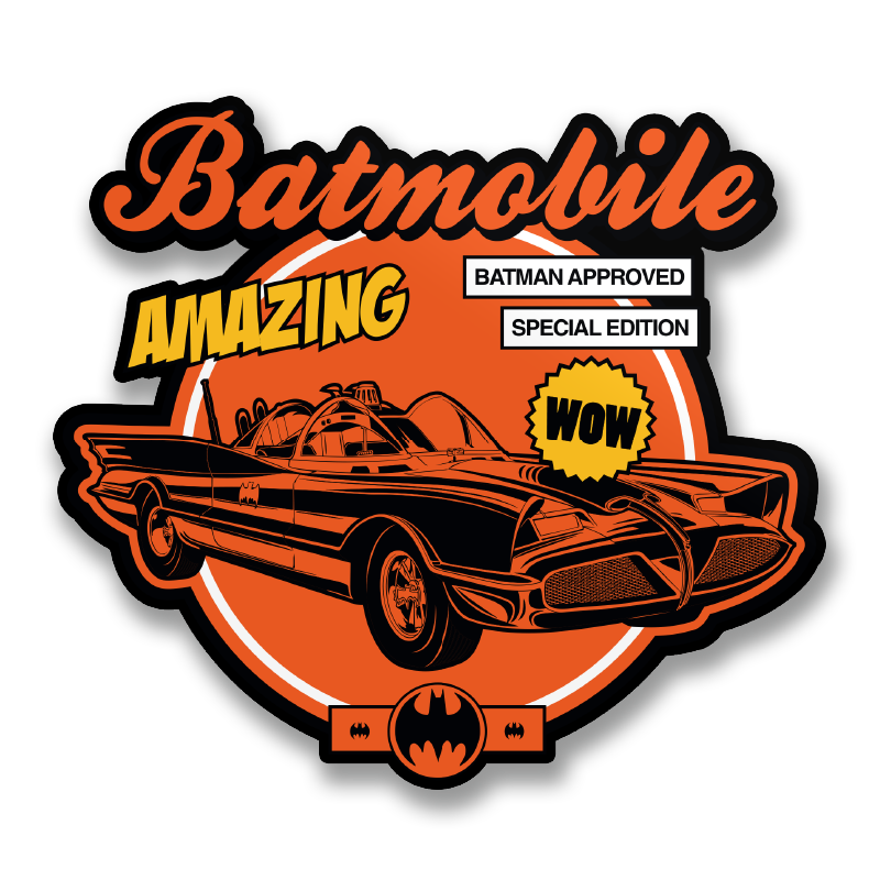 Amazing Batmobile Sticker – Sticker
