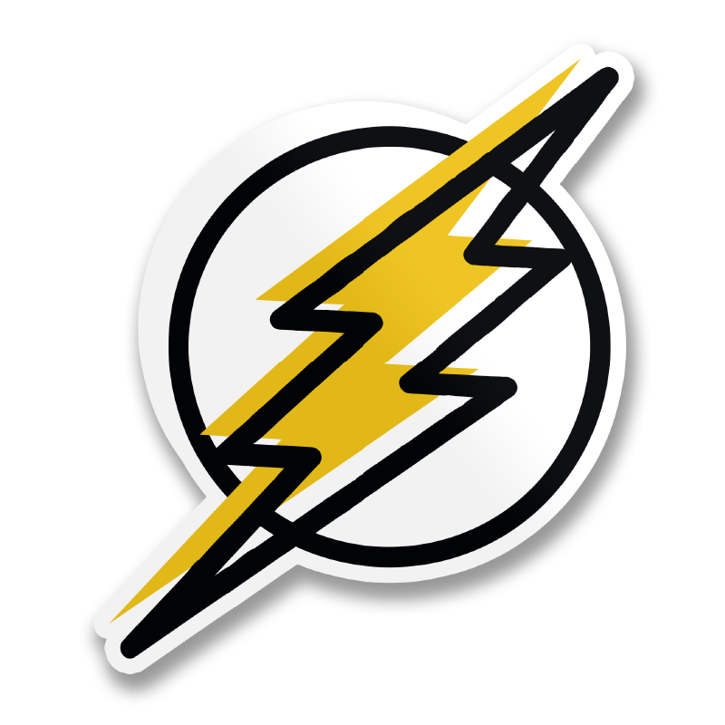 The Flash Doodle Logo Sticker – Sticker