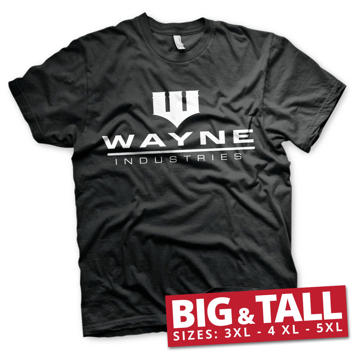 Batman - Wayne Industries Logo Big & Tall T-Shirt – T-shirt grande taille