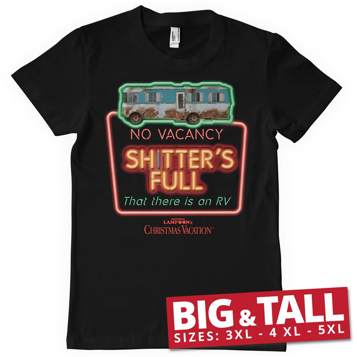 No Vacancy - Shitter's Full Big & Tall T-Shirt – T-shirt grande taille