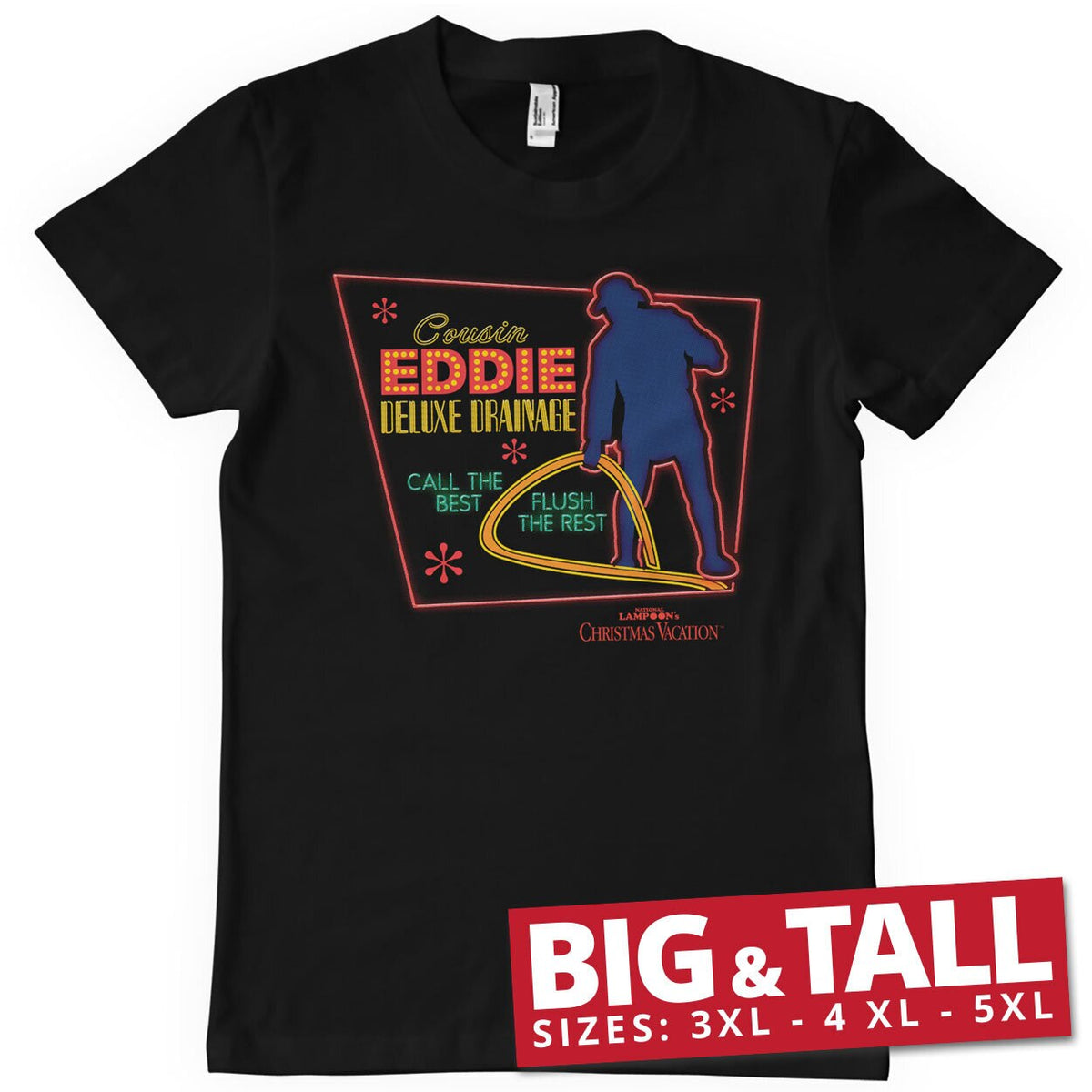 Bonjour les vacances - Cousin Eddie Deluxe Drainage Big & Tall T-Shirt – T-shirt grande taille