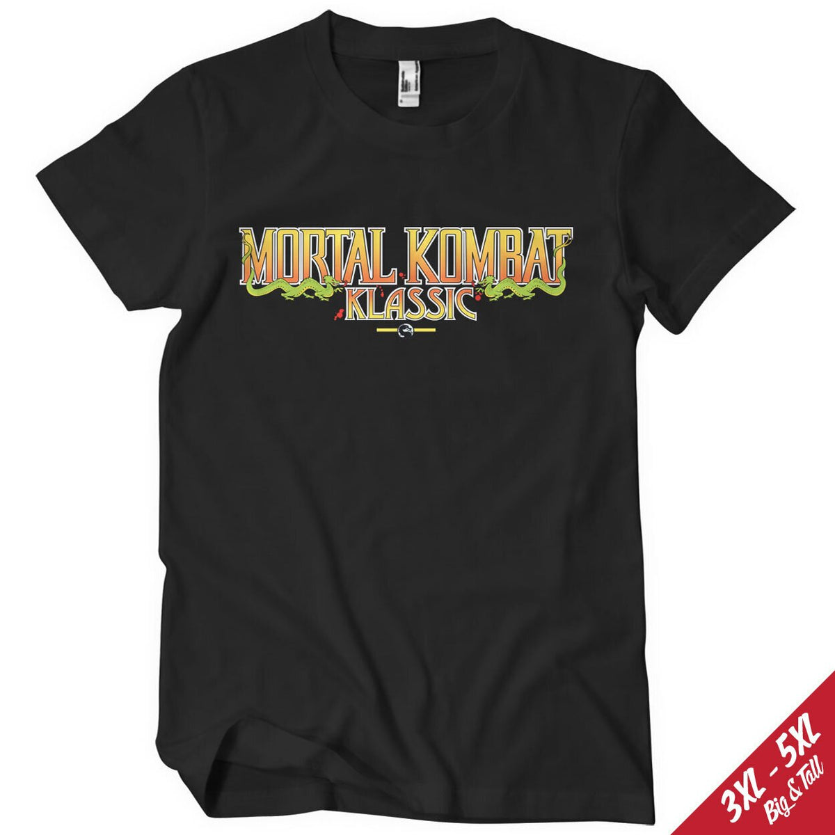Mortal Kombat Klassic Logo Big & Tall T-Shirt – T-shirt grande taille