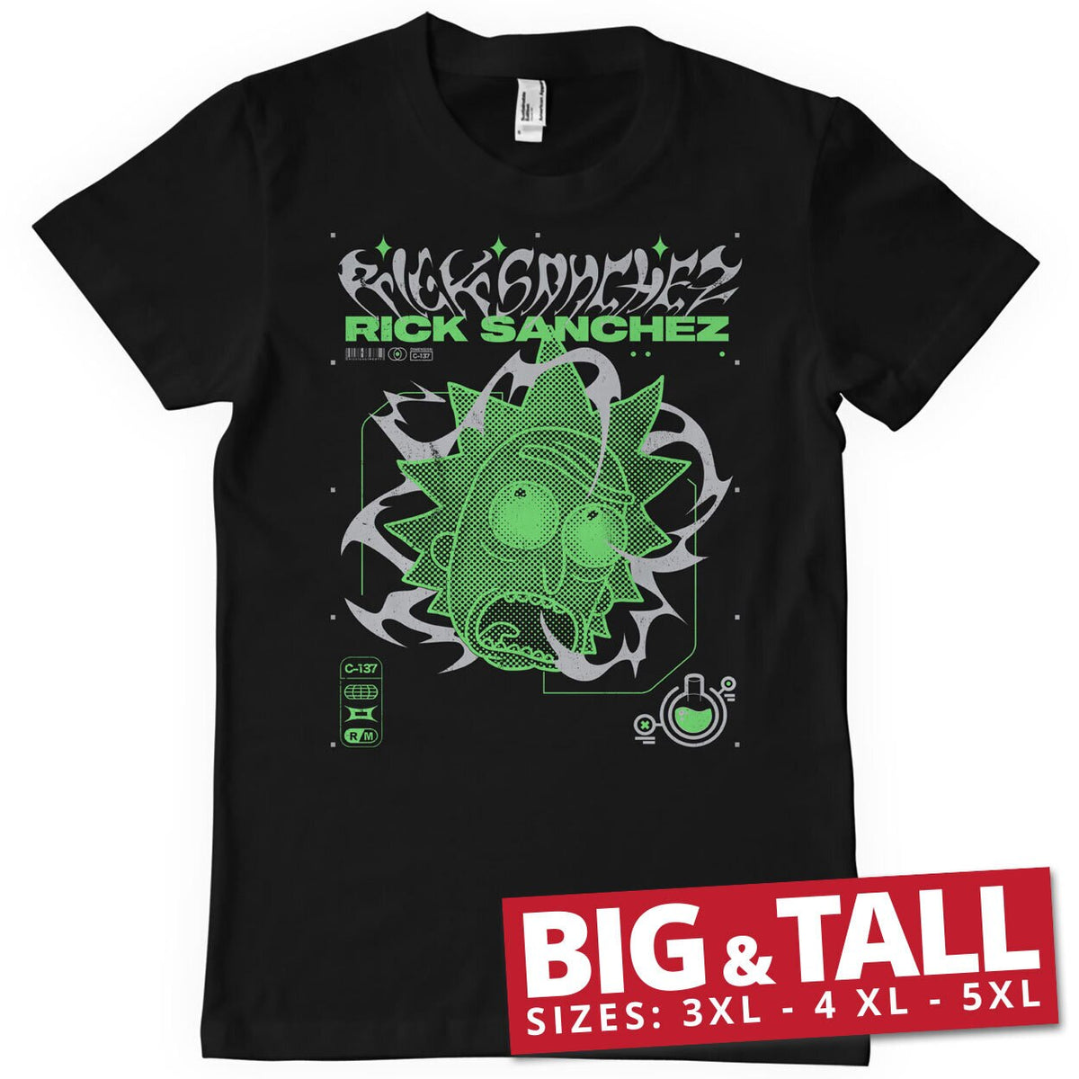 Rick Sanchez LAB Big & Tall T-Shirt – T-shirt grande taille