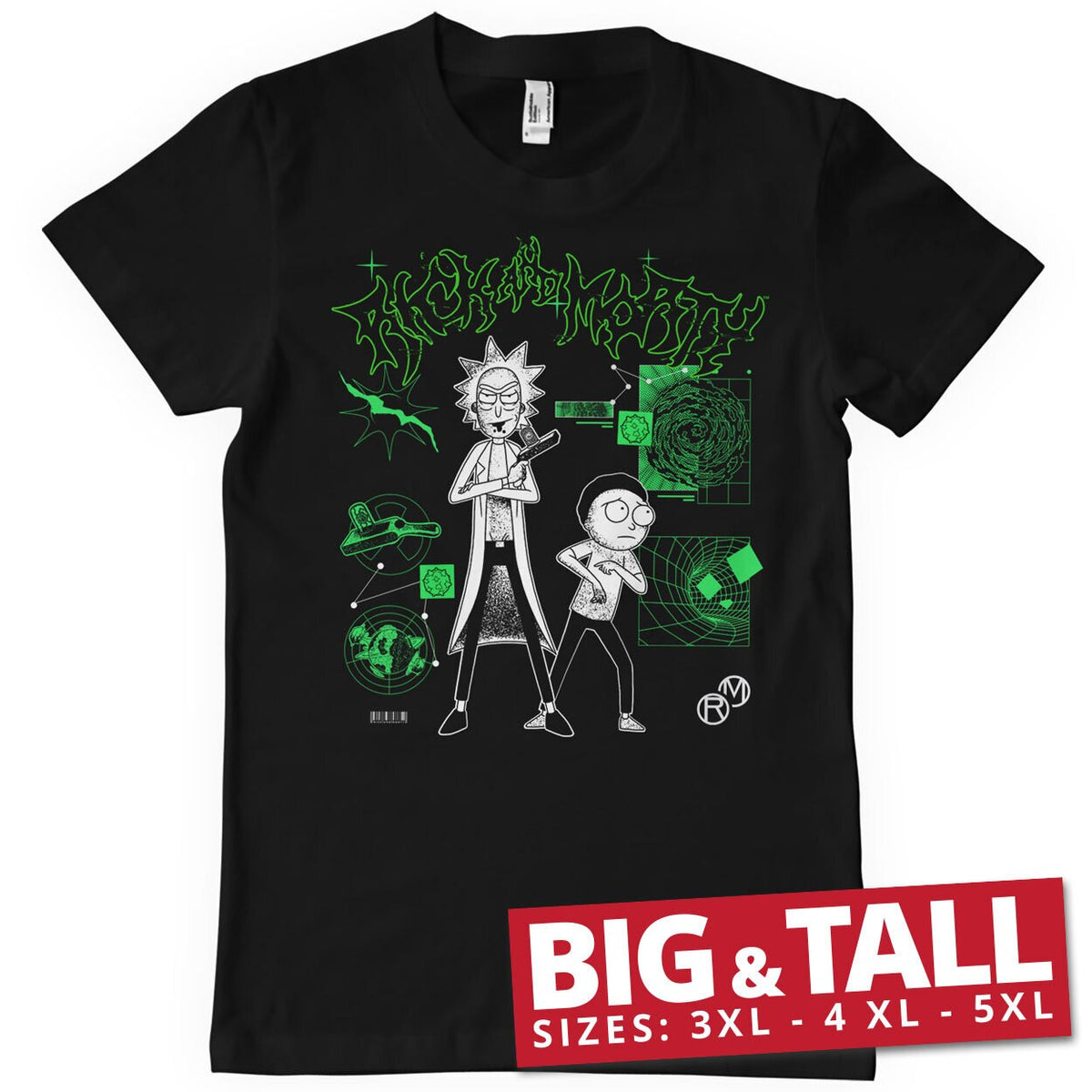 Rick and Morty LAB Big & Tall T-Shirt – T-shirt grande taille