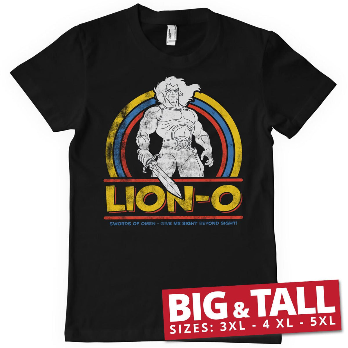 Cosmocats - Lion-O - Swords Of Omen Big & Tall T-Shirt – T-shirt grande taille