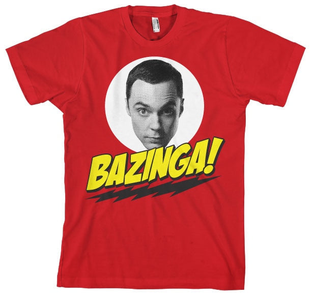 Bazinga Sheldons Head T-Shirt – T-shirt