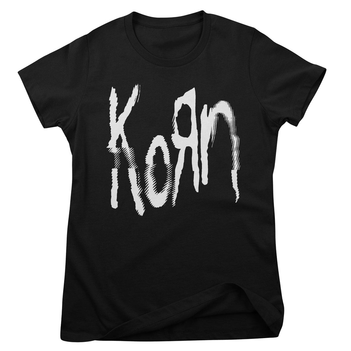 Korn Glitch Logo Girly Tee – T-shirt femme