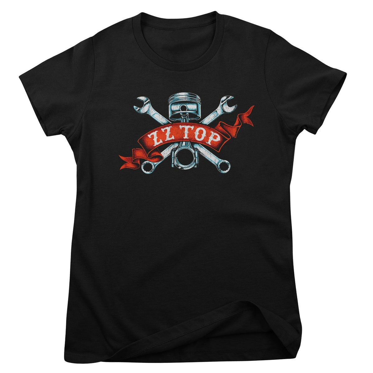 ZZ-Top Piston Flag Girly Tee – T-shirt femme