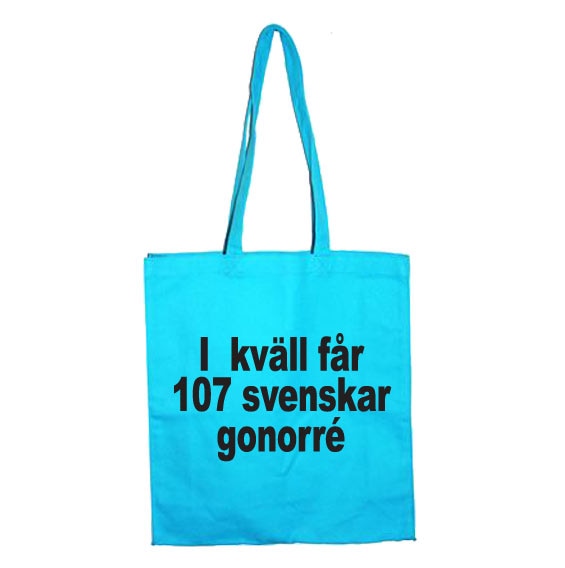 Ikväll Får 107 Svenskar Gonorre Tote Bag – Tote bag